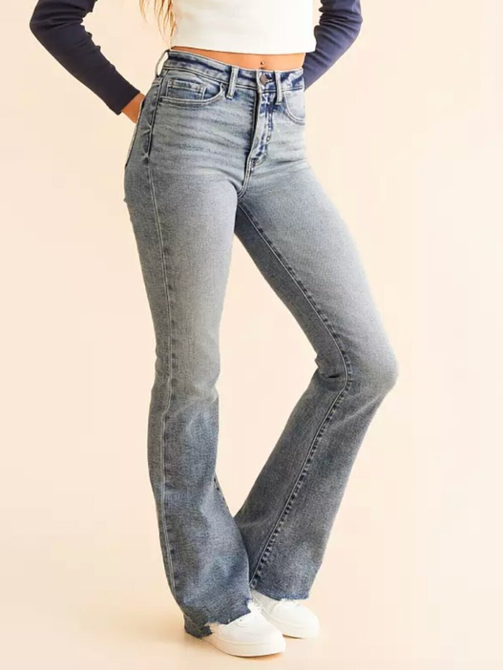BKE Denim NWT Billie Bootcut High Rise Stretch Jean Light Blue 2YN Rooney 2, 26L